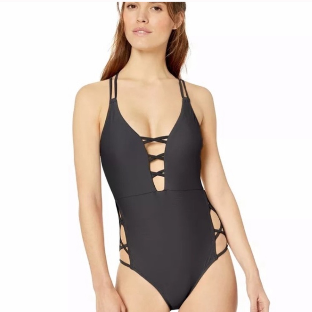 {Jessica Simpson} flirty cutout one-piece swimsuit